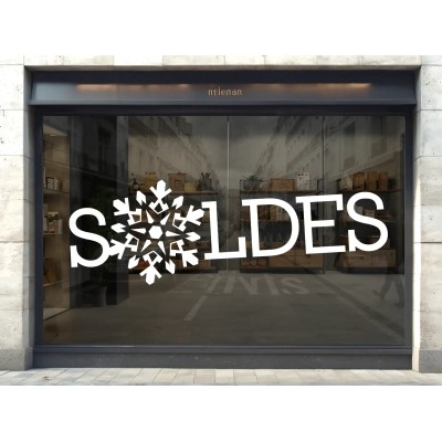 Stickers Soldes Neige