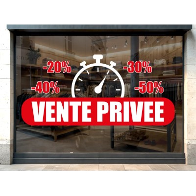 Stickers vente privée pourcentages