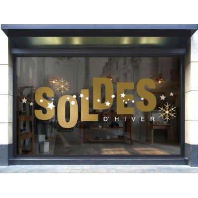 Stickers Solde flocon de neige
